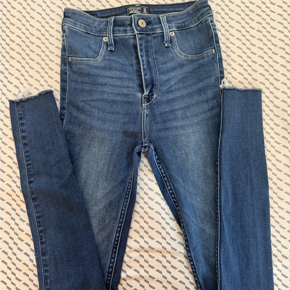 Zara Dark Blue Skinny Jeans